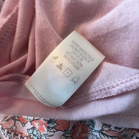 Floral Print Pleated Skirt By Max Studio S Polyester & Rayon Blend - Picture 7 of 8